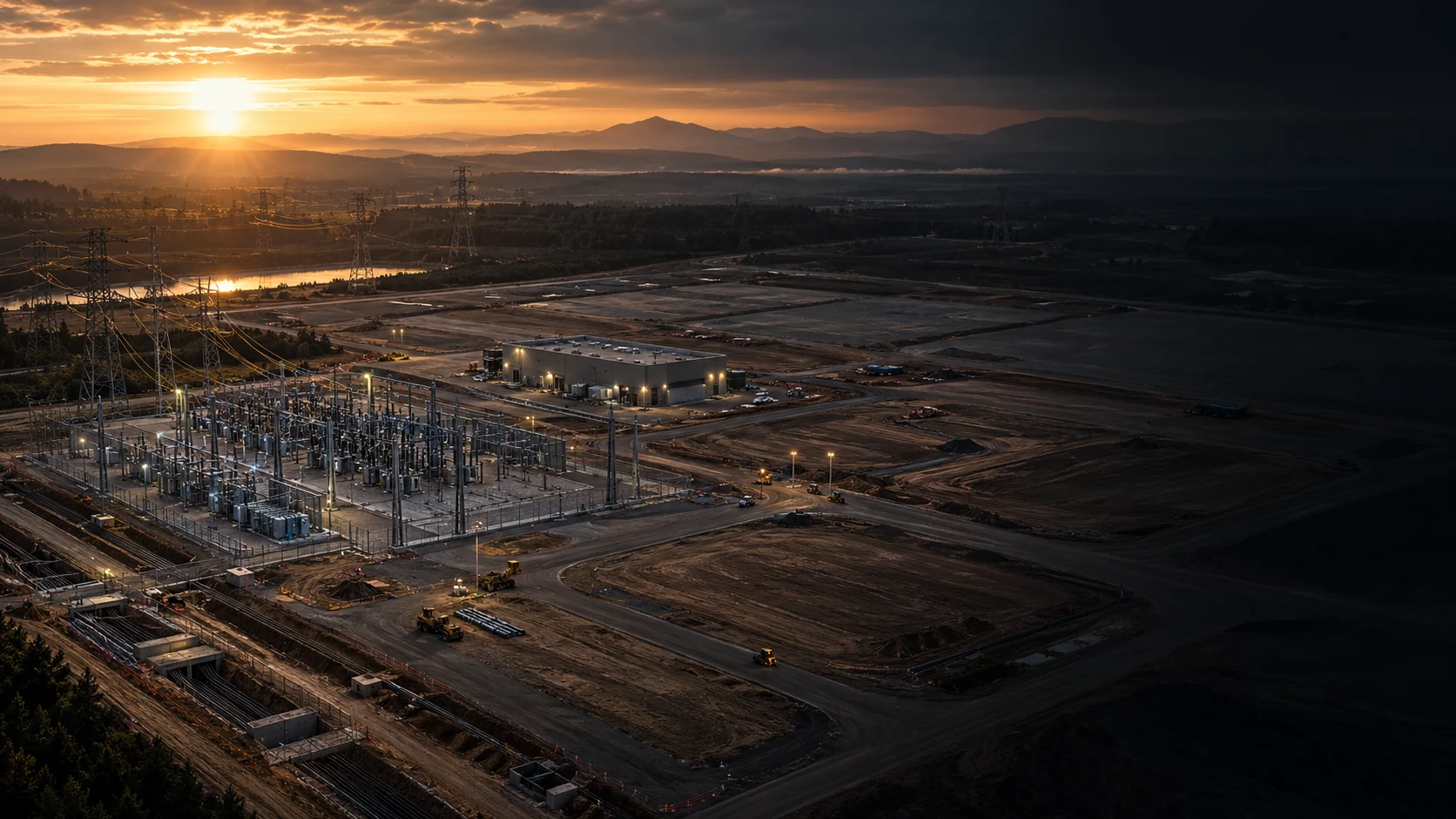 Powered land and infrastructure positioned for AI campus development