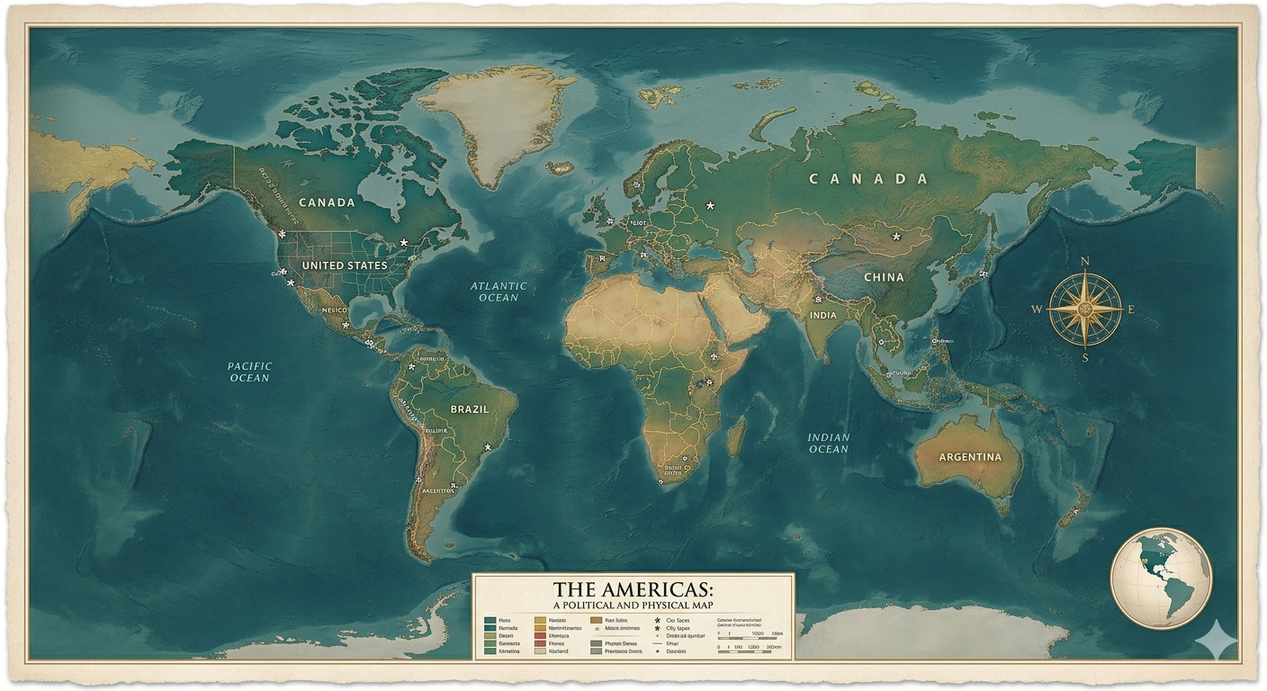 Americas Map